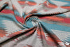 Aztec Wool 60" - Diamond, Blue Orange