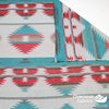 Aztec Wool 60" - Diamond, Blue Red
