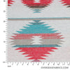 Aztec Wool 60" - Diamond, Blue Red