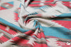 Aztec Wool 60" - Diamond, Blue Red