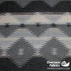 Aztec Wool 60" - Diamond, Grey Black