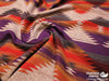 Aztec Wool 60" - Diamond, Purple Orange