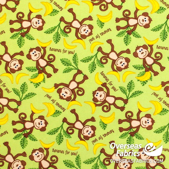Babyville PUL Waterproof Fabric 60" - Monkeys