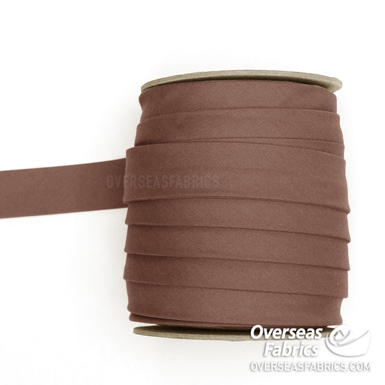 Double-fold Bias Tape 25mm (1") - 004 Brown