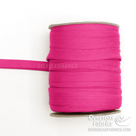 Double-fold Bias Tape 13mm (1/2") - 006 Hot Pink