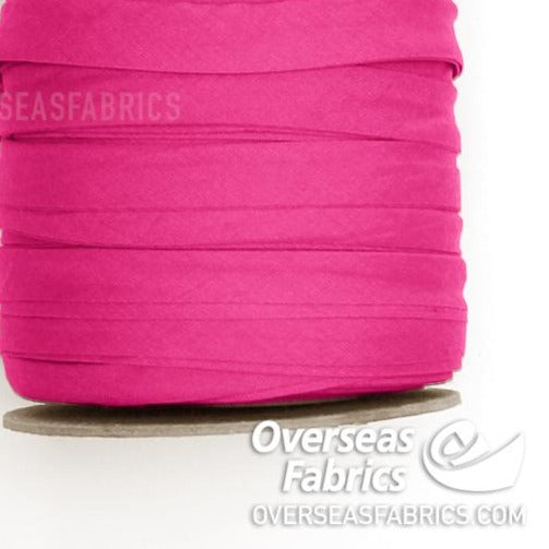 Double-fold Bias Tape 25mm (1") - 006 Hot Pink