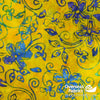 Blank Quilting - Sumatra Batik, Floral, Yellow