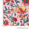 Printed Chiffon 60 (Jul 2021) - Design 01, Floral Sparkle, Pink