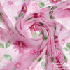 Printed Chiffon 60 (Mar 2021) - Design 12, Soft Floral, Pink