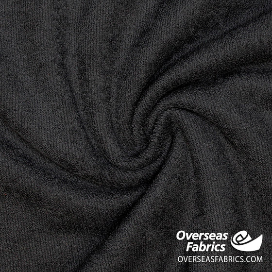 Cotton Terry Towel 60" - Black