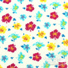 Dress Cotton 60" - Design 09, Tropical Punch, White (Summer 2022)