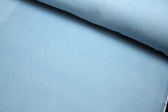 Cotton Poly Fleece 60" - Solid, Dusty Blue