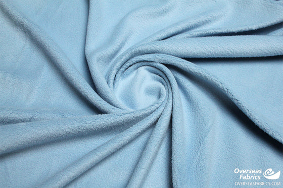 Cotton Poly Fleece 60" - Solid, Dusty Blue