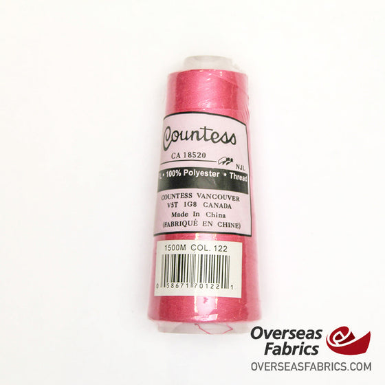 Countess Serger Thread 1500m - 122 Colonial Pink