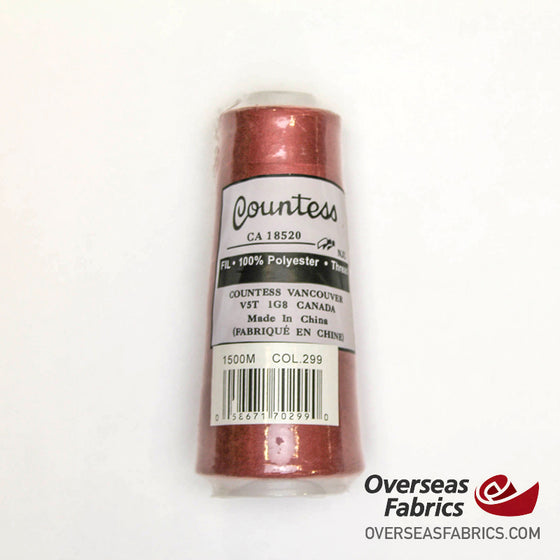 Countess Serger Thread 1500m - 299 Rosy Brown