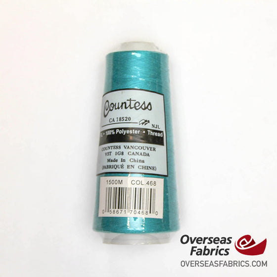 Countess Serger Thread 1500m - 468 Turquoise