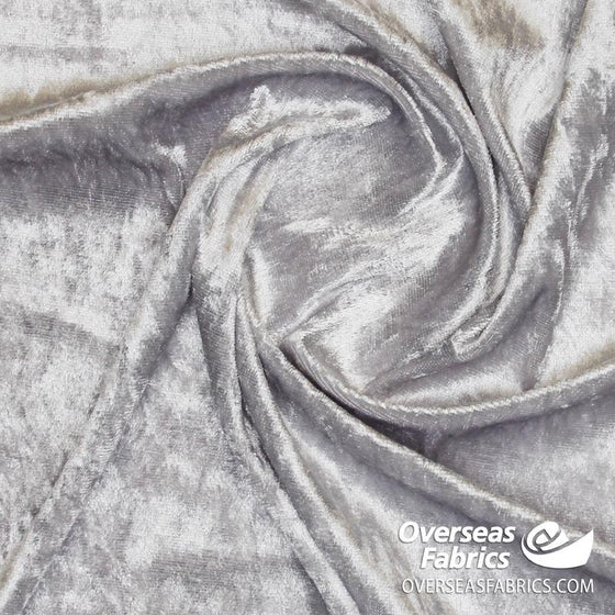 Panne Crushed Velvet 60 - Grey – Overseas Fabrics