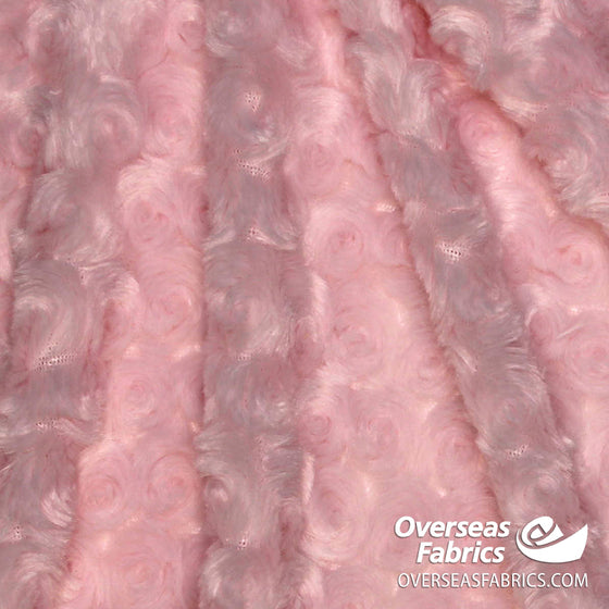 Rose Cuddle Minky Fleece 60" - Light Pink