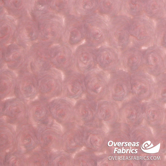 Rose Cuddle Minky Fleece 60" - Light Pink