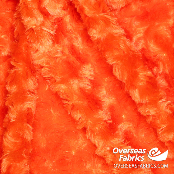 Rose Cuddle Minky Fleece 60" - Orange