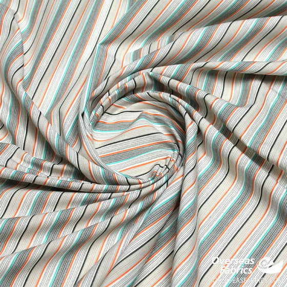 Dress Cotton 60" (Jun 2021) - Design 4, Stripes, Green
