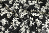 Dress Cotton 60" - Design 08, Floral Silhouette, Black (Summer 2022)