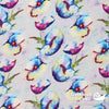 Silky Crepe 45" - June 2020 Collection; Design 02, Blue Flowercup