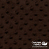 Dot Minky Fleece 60" - Chocolate Brown