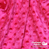 Dot Minky Fleece 60" - Hot Pink