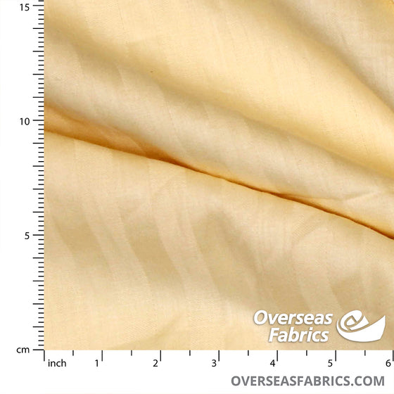 100% Cotton Sheeting 90" - Striped, Cream
