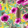 Dress Crepe 45" - June 2020 Collection; Design 01 - Large Flowers, Magenta