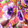 Dress Crepe 45" - June 2020 Collection; Design 01 - Large Flowers, Purple
