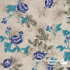 Dress Crepe 45" - June 2020 Collection; Design 04 - Quiet Carnations, Blue