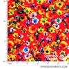 Dress Rayon 60" - June 2020 Collection; Design 02 - Floral Explosion, Red
