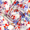 Dress Rayon 60" - June 2020 Collection; Design 04 - Floral Pop-Art, Cream