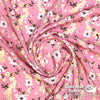Dress Rayon 60" - June 2020 Collection; Design 06 - Daisy Chain, Pink