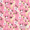 Dress Rayon 60" - June 2020 Collection; Design 06 - Daisy Chain, Pink