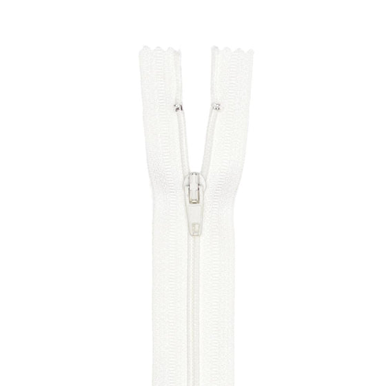 Duvet Zipper 60" - 10 White