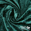 Embossed Velvet 60" - Paisley Sparkle, Dark Green