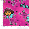 Flannelette Print 45" - Dora the Explorer, Pink