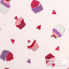 Flannelette Print 45" - Cupcakes, Pink (Nov 2020)