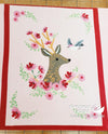 Printed Fleece 60" - Deer Panel, Pink