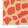 Flannelette Print 45" - Giraffe Print, Orange (Fall 2021)
