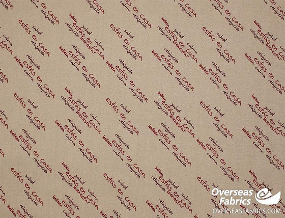 Flannelette Print 45" - Are You Home Relaxing, Neutral (Fall 2021)