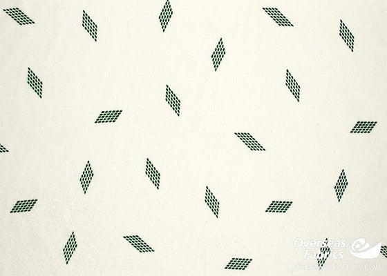 Flannelette Print 45" - Diamond Dots, Green (Fall 2021)