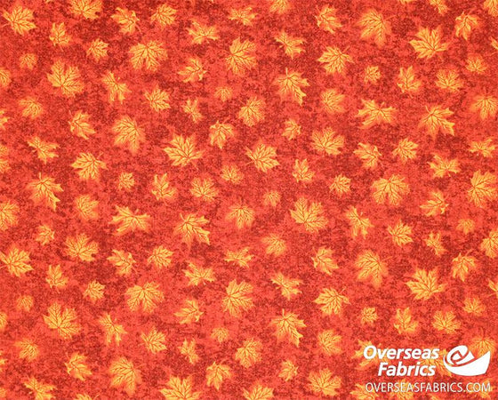 Canadiana Quilting Cotton - Maple Leaf, Red