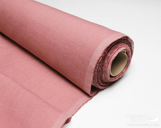 6oz Heavyweight Linen 54" - Old Rose Pink