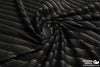 Polyester Knit 60" - Metallic Stripe, Black