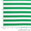 Cotton Knit 60" - Wide Stripe, Green White