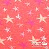 Cotton-Lycra Knit 60" - Stars, Coral